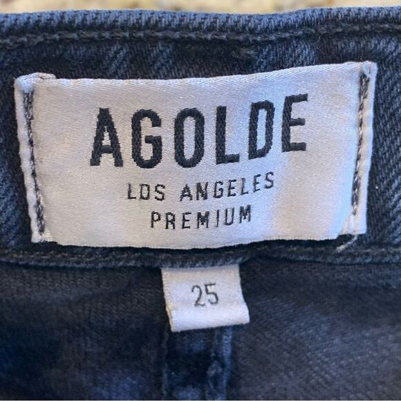 AGOLDE Nico High Rise Slim Fit Relic Wash Button Fly Crop Jeans Size 25 - Picture 7 of 12